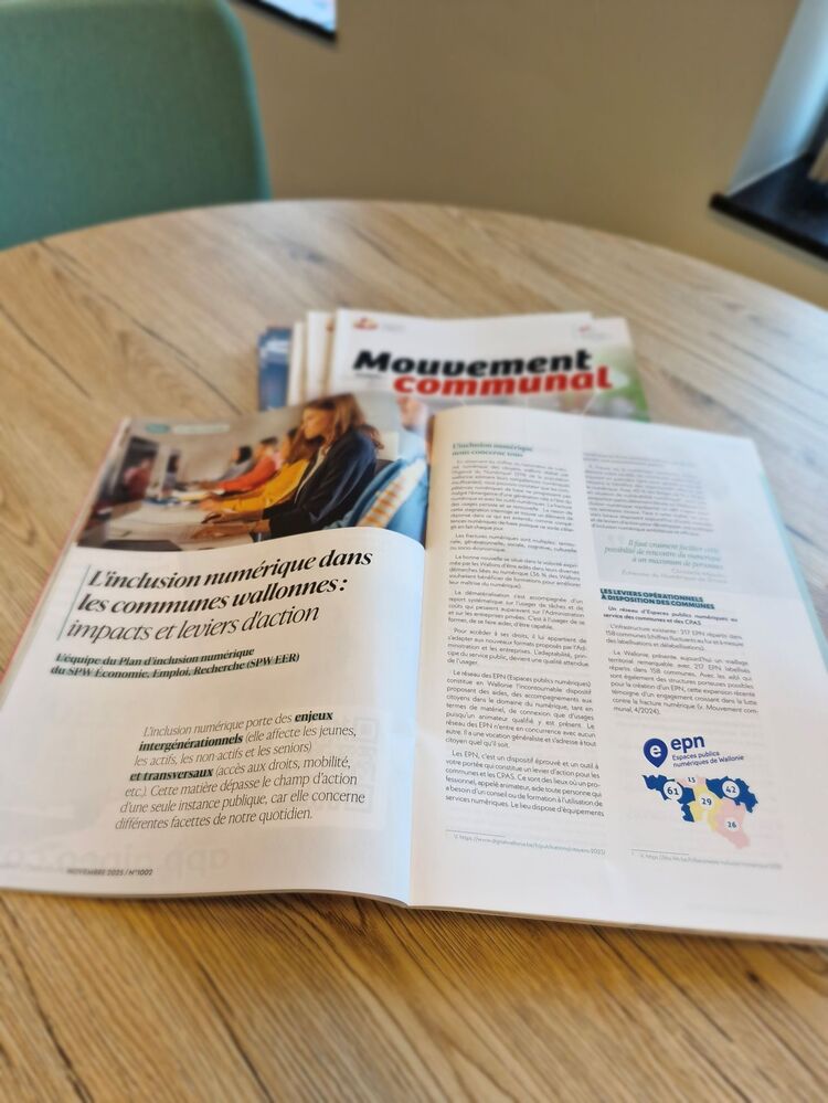 L’inclusion numérique dans les communes wallonnes : un enjeu essentiel pour la cohésion sociale