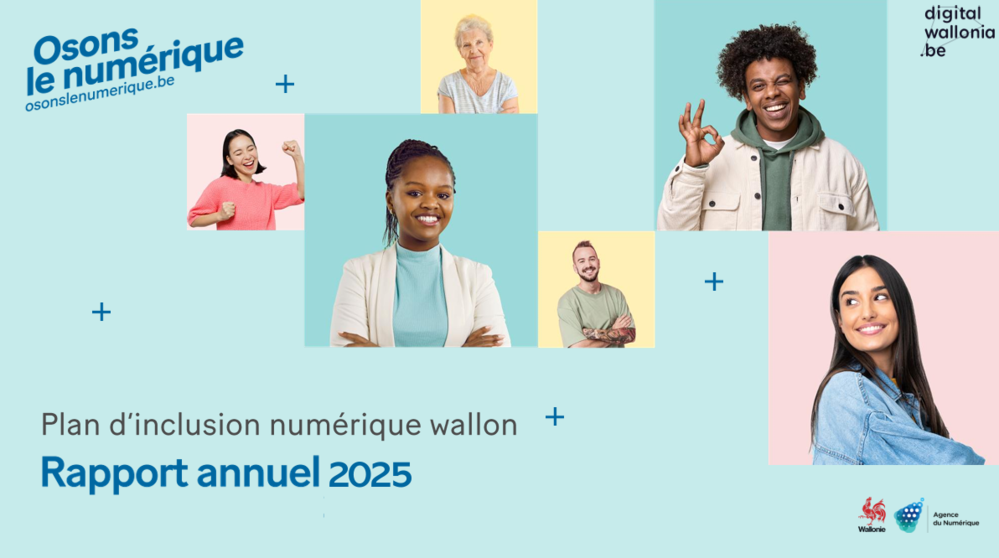 Le rapport d’activités 2025 du Plan d’inclusion numérique wallon est disponible